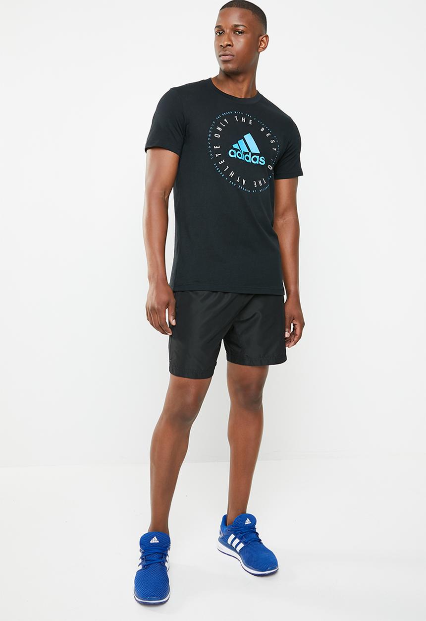 adidas Performance - Mh emeblem short sleeve - black