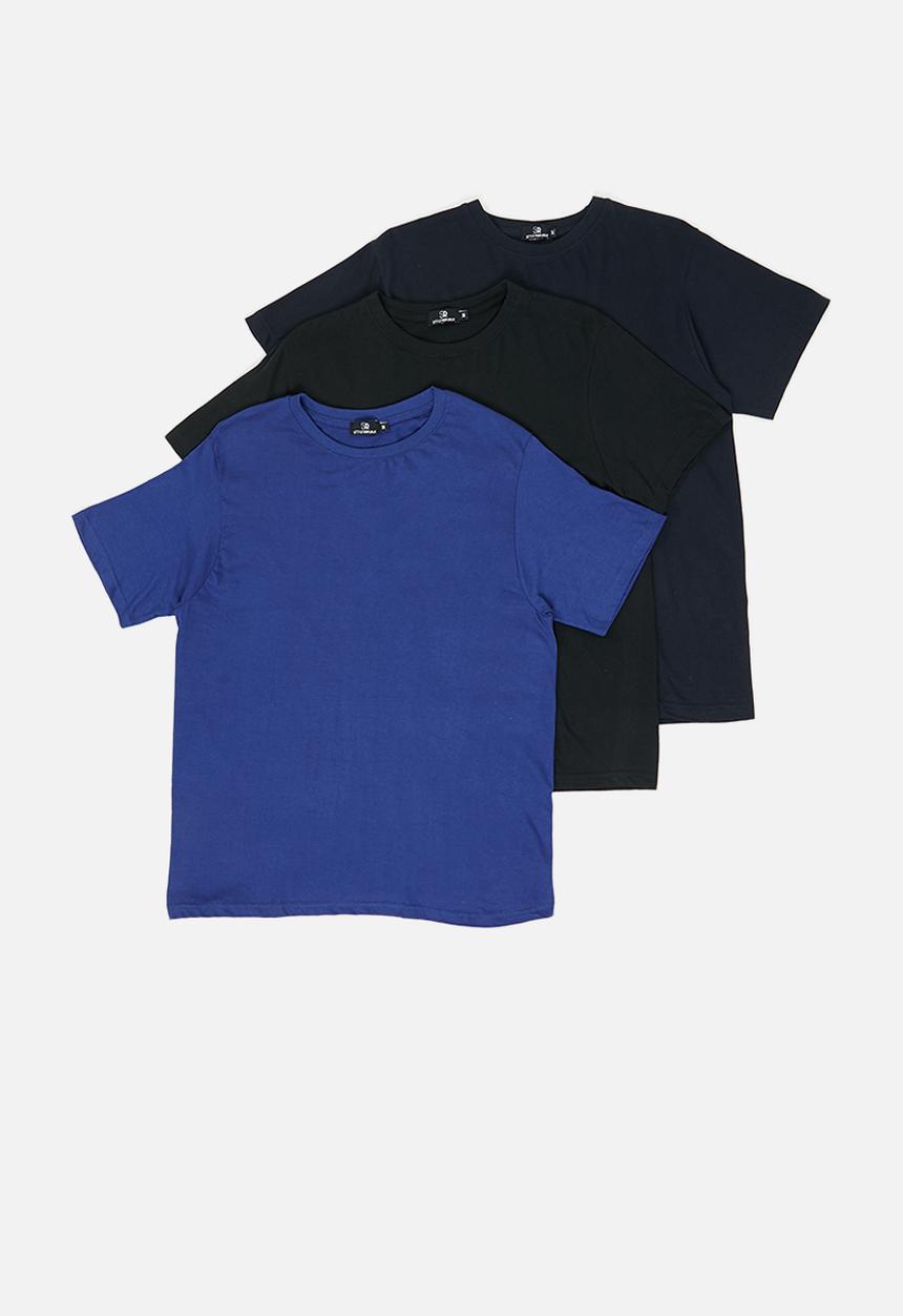 STYLE REPUBLIC - 3-Pack crew neck T-shirts - multi