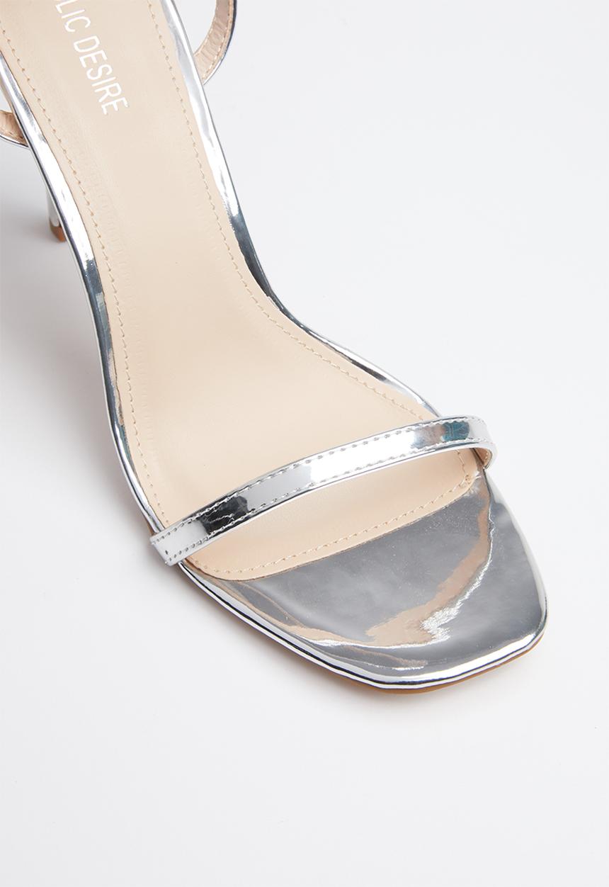 Public Desire - Notion heel - silver 