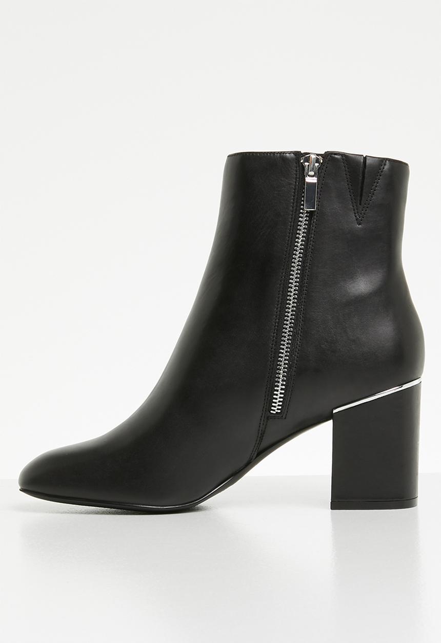 ALDO - Seiria leather ankle boot - black