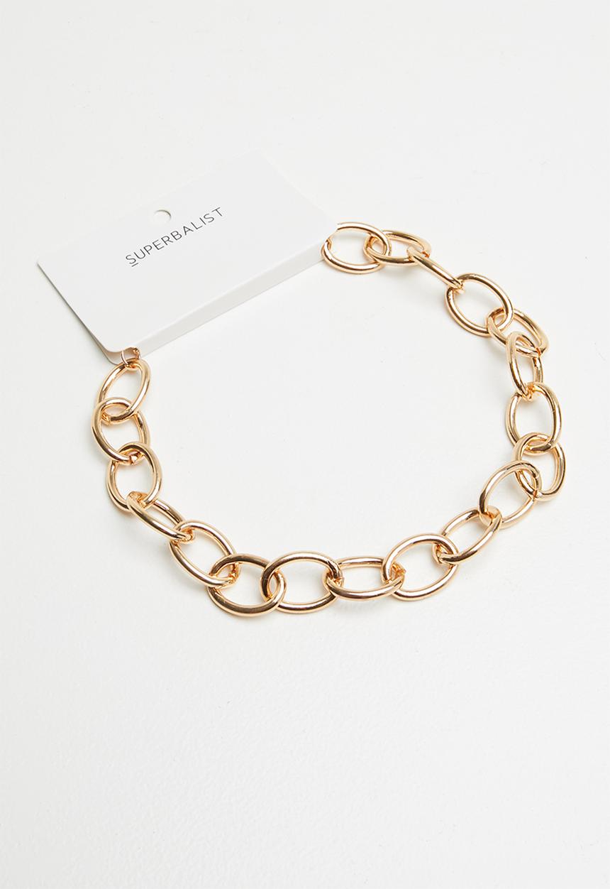 Superbalist - Sejal chain link necklace - gold