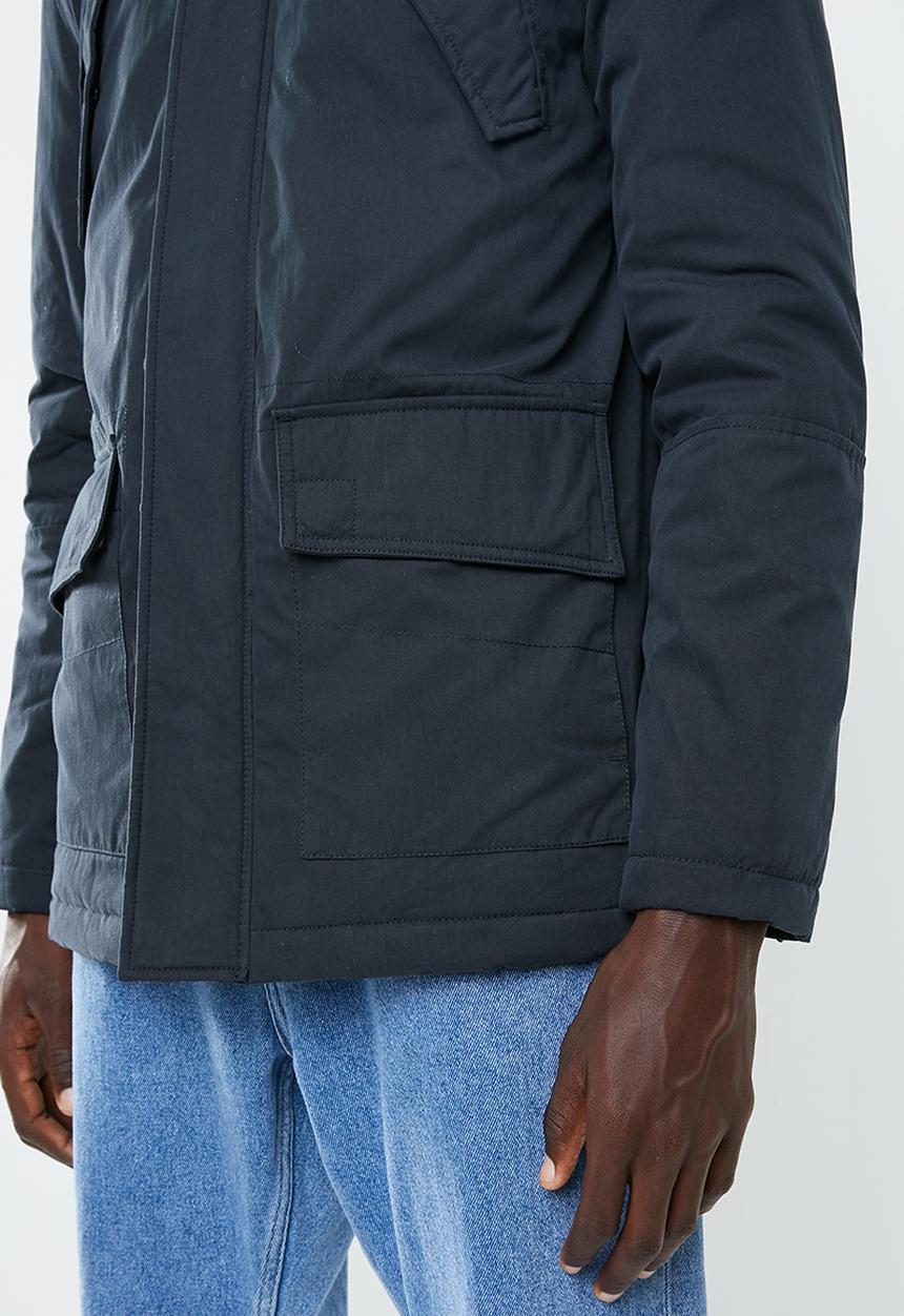 New Look - Mid cotton parka - navy