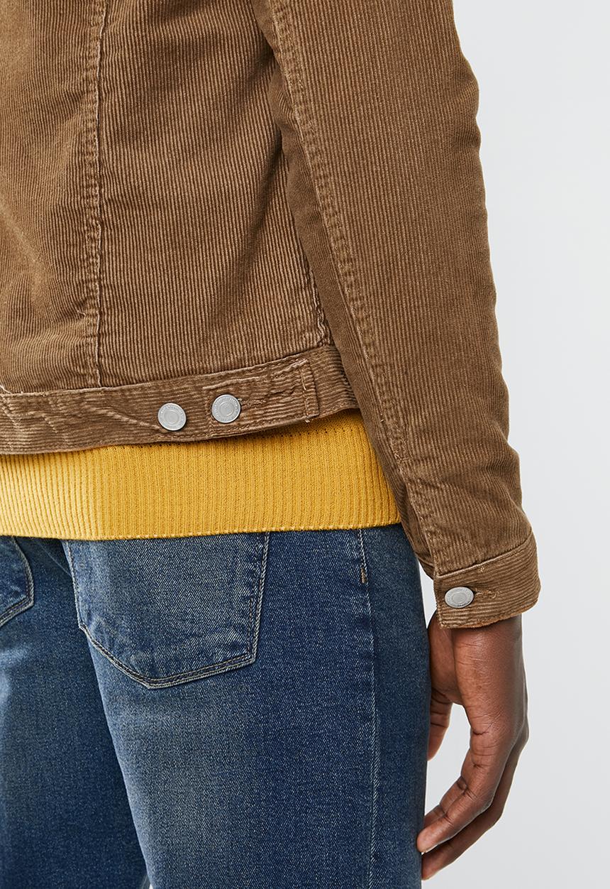 New Look - Corduroy borg jacket - tan