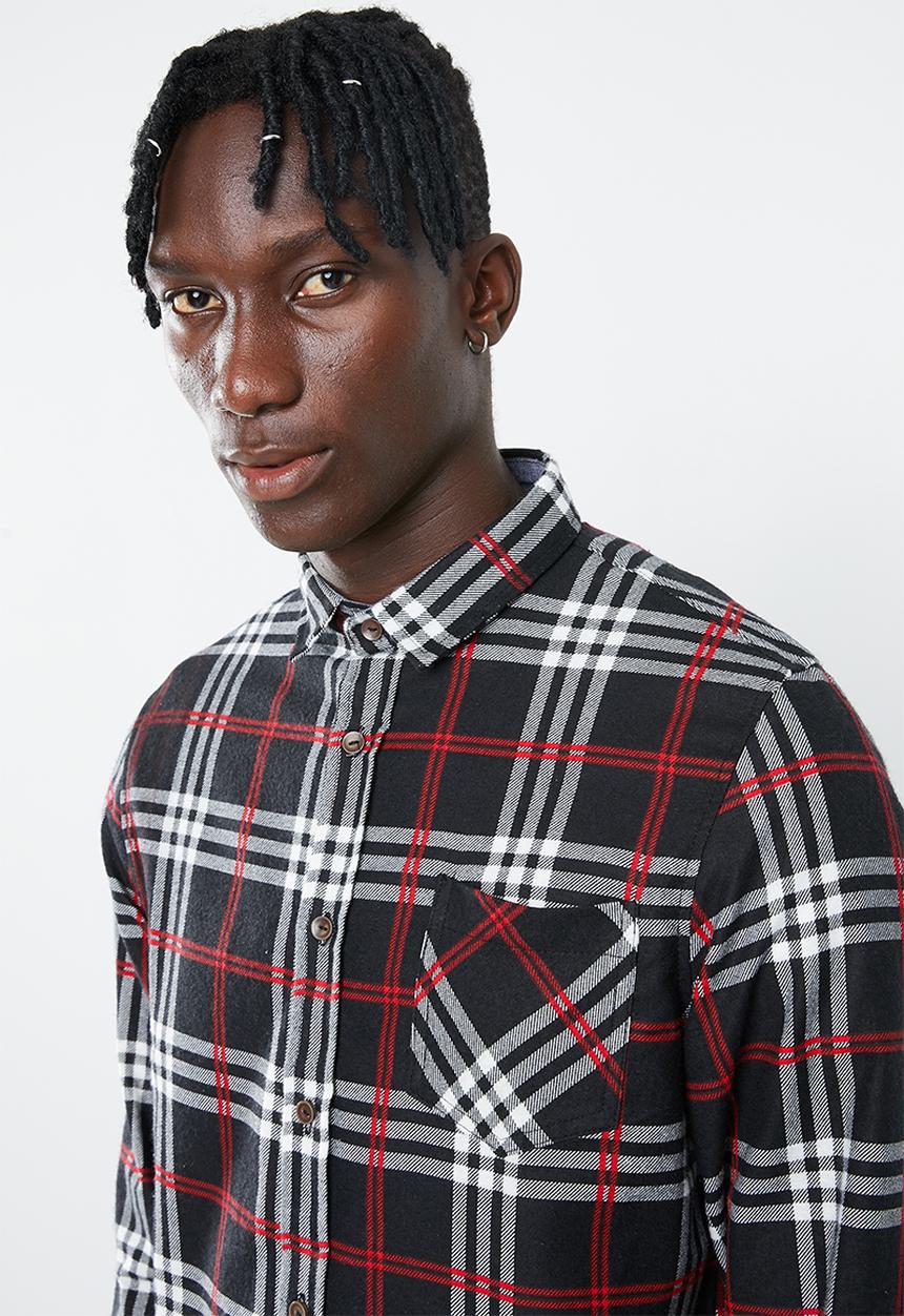 Brave Soul - Enrico shirt - black