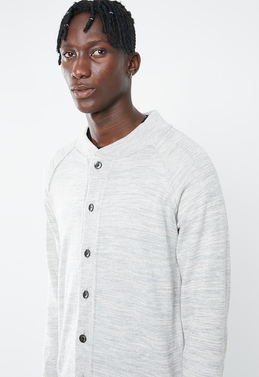 Superbalist - Button-through bomber knit - grey