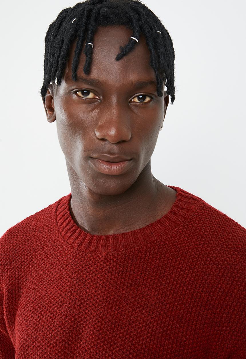 Superbalist - Loose fisherman knit - red