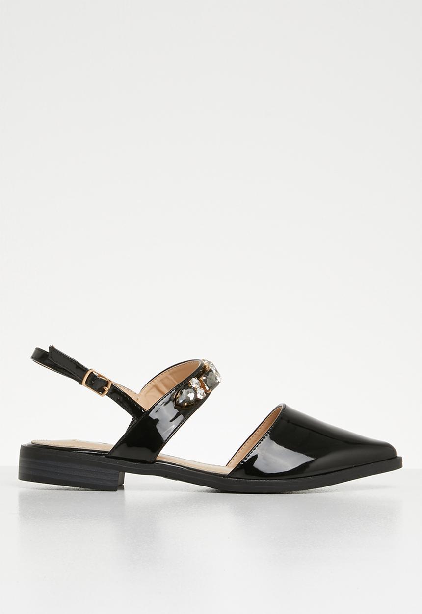 Footwork - Claire embellished pump - black