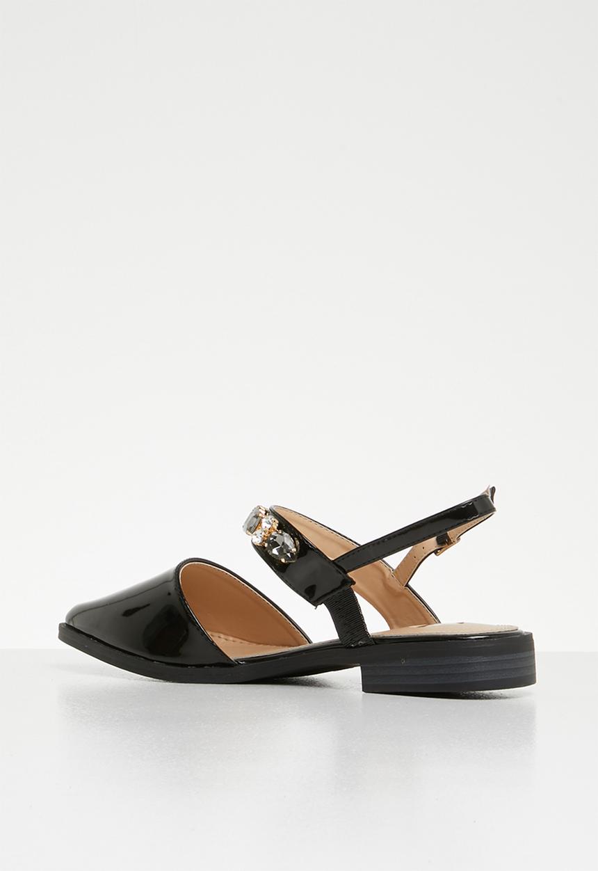 Footwork - Claire embellished pump - black