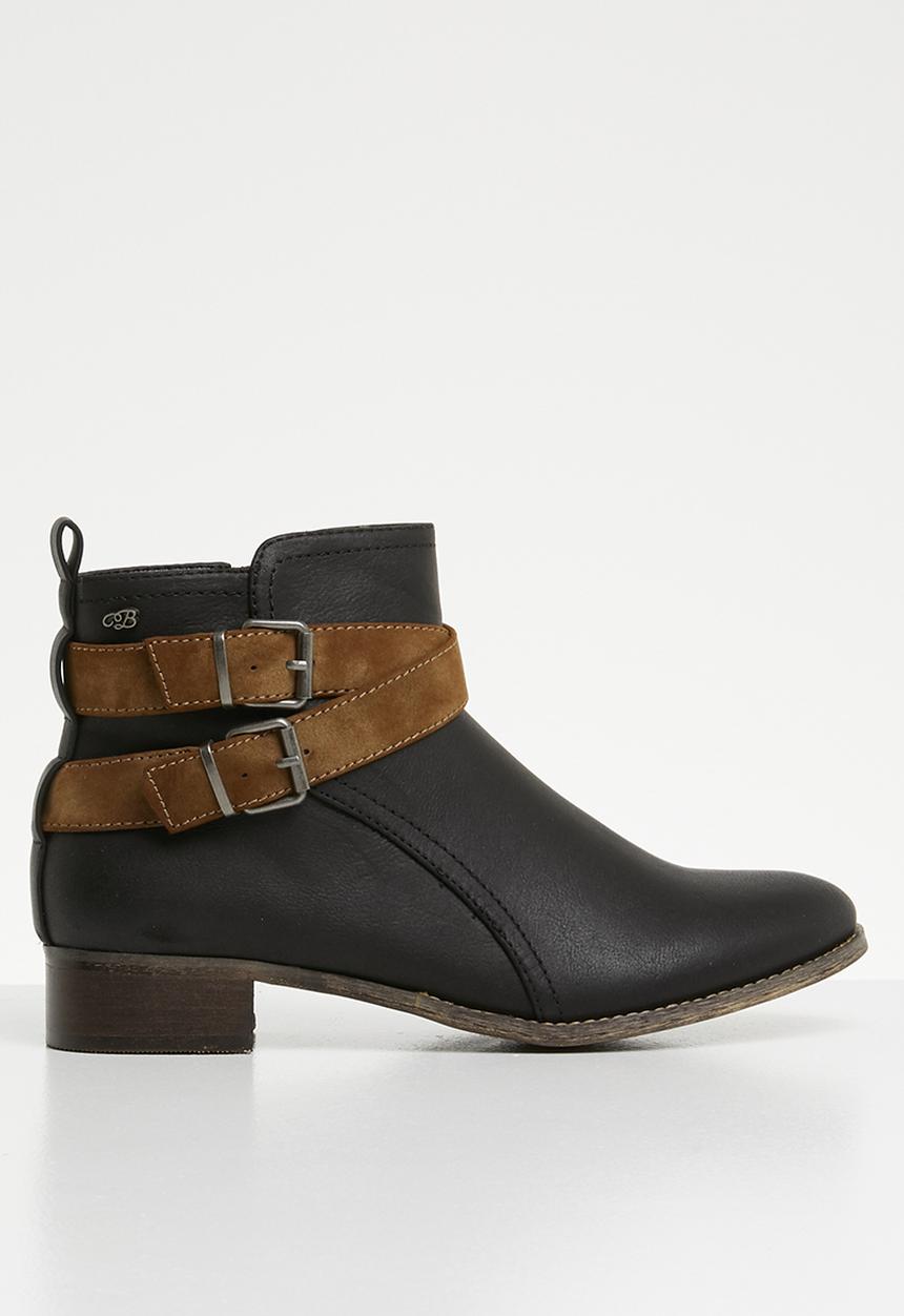 Miss Black - Buckle ankle boot - black