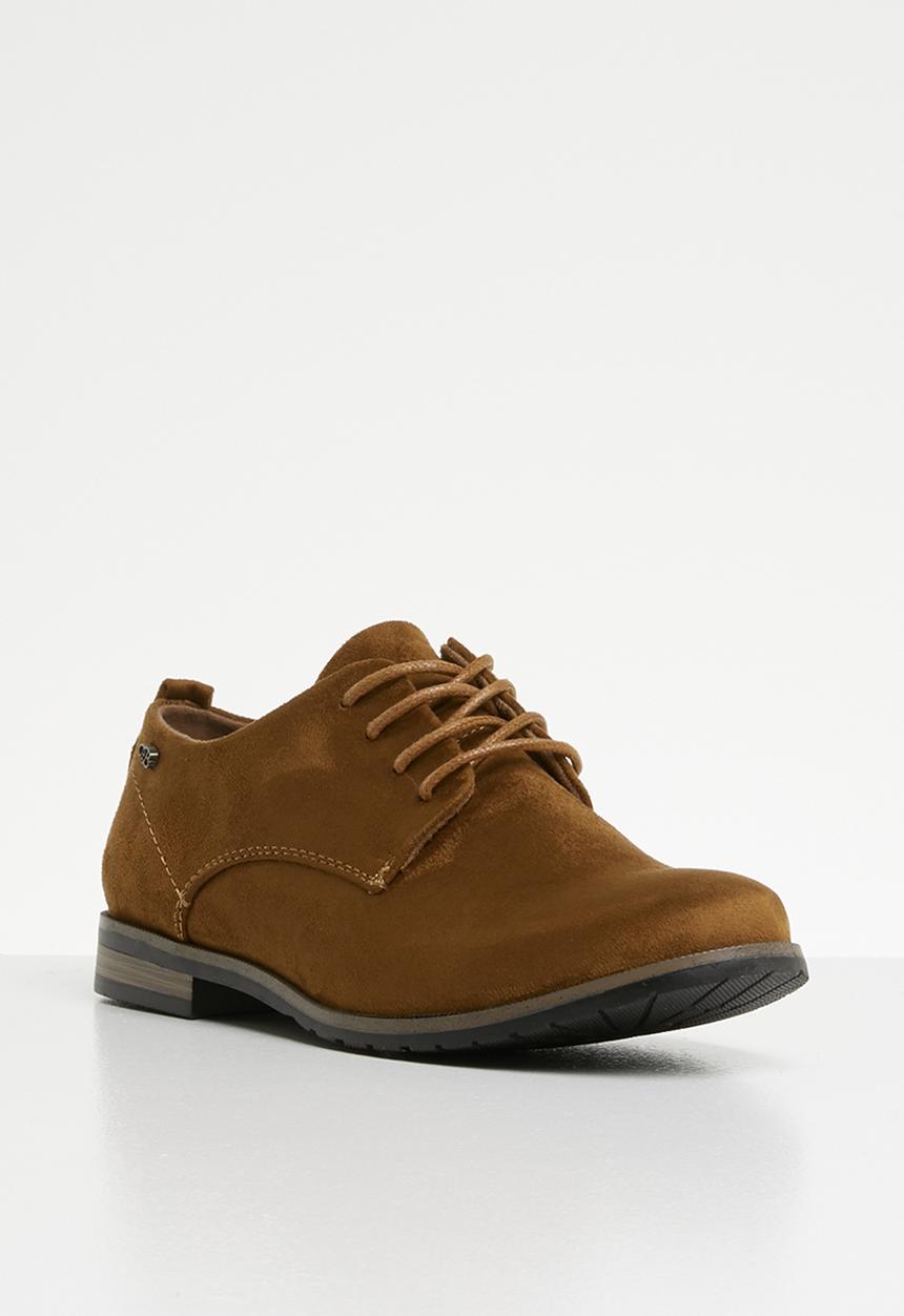 Miss Black - Lace up brogue - tan
