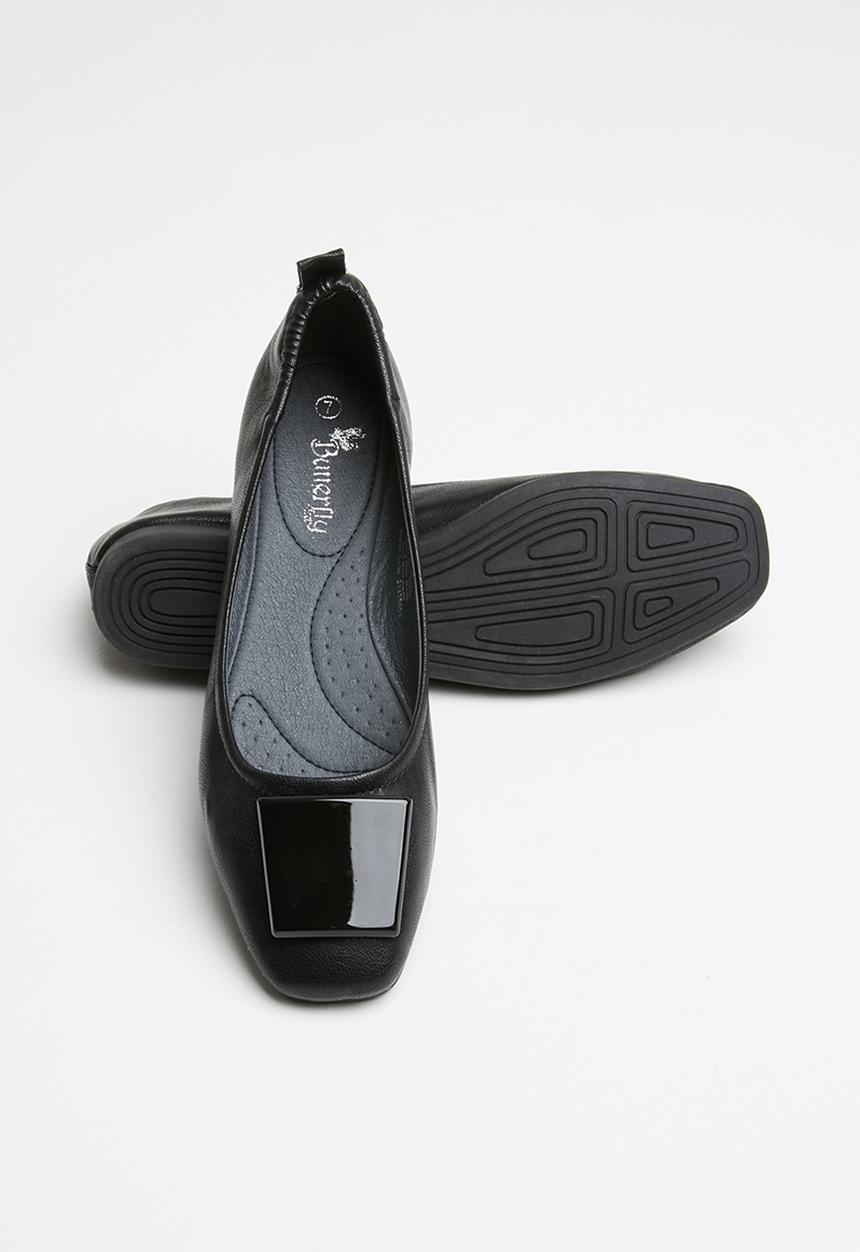 Butterfly Feet - Selby back elastic pump - black
