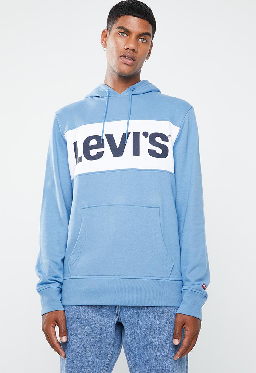 Levi’s® - Classic tab hoodie - blue & white