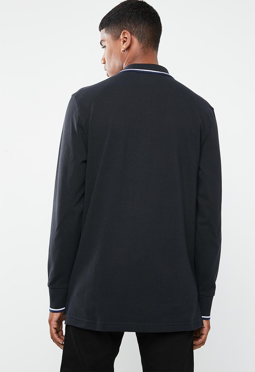 Levi’s® - Long sleeve modern HM polo patch tee - black