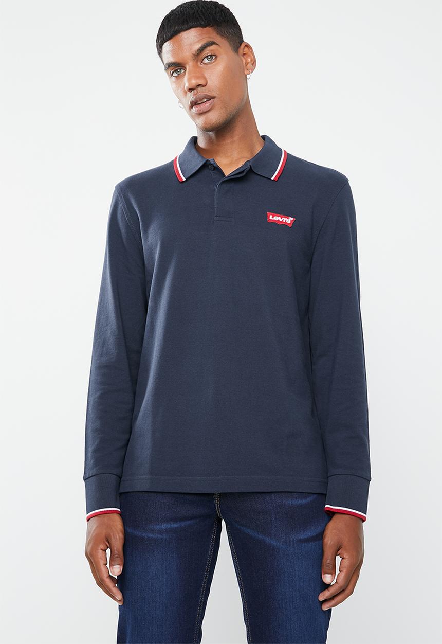 Levi’s® - Long sleeve modern HM polo patch tee - navy