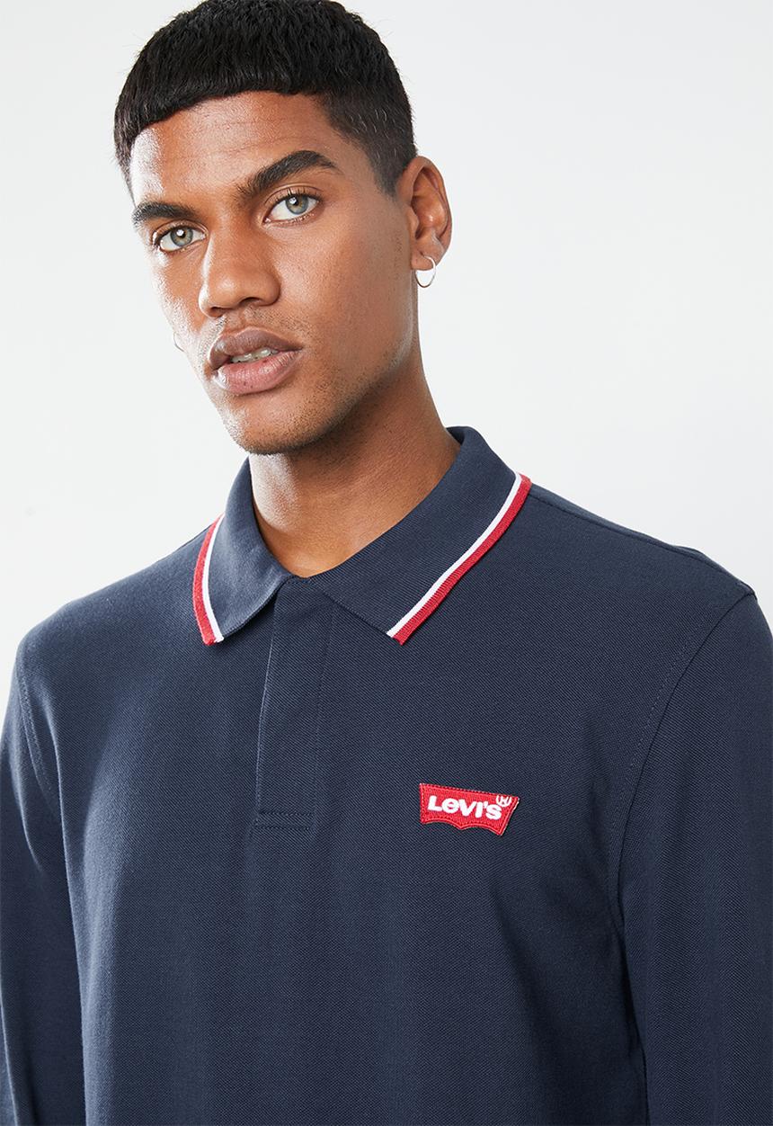 Levi’s® - Long sleeve modern HM polo patch tee - navy