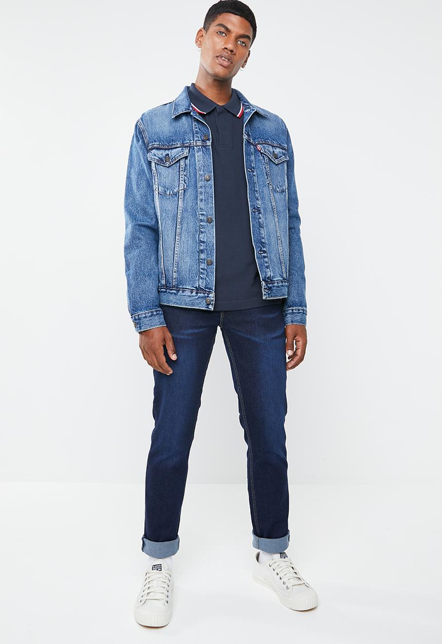 Levi’s® - Long sleeve modern HM polo patch tee - navy
