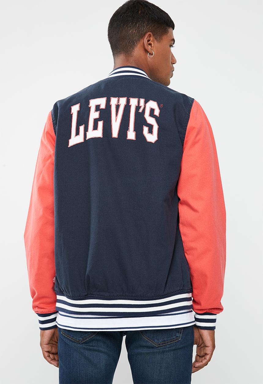 Levi’s® - Baker bomber jacket - navy & coral