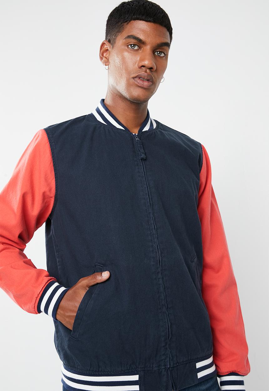 Levi’s® - Baker bomber jacket - navy & coral