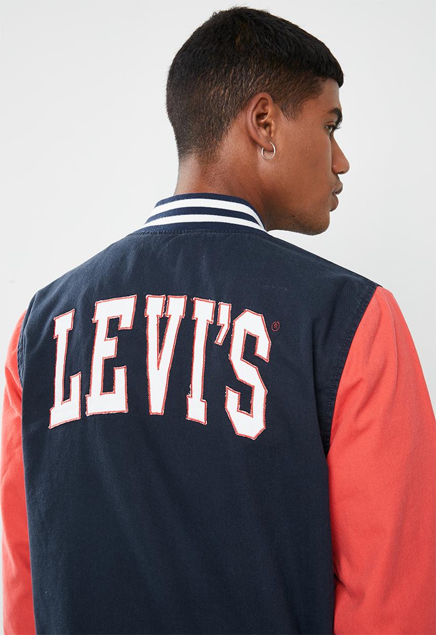 Levi’s® - Baker bomber jacket - navy & coral