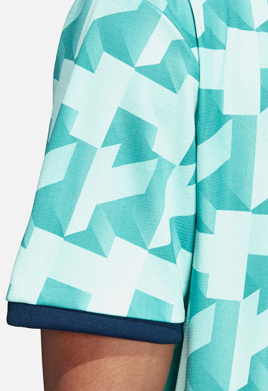 adidas Performance - Tango AOP jersey top - green & white