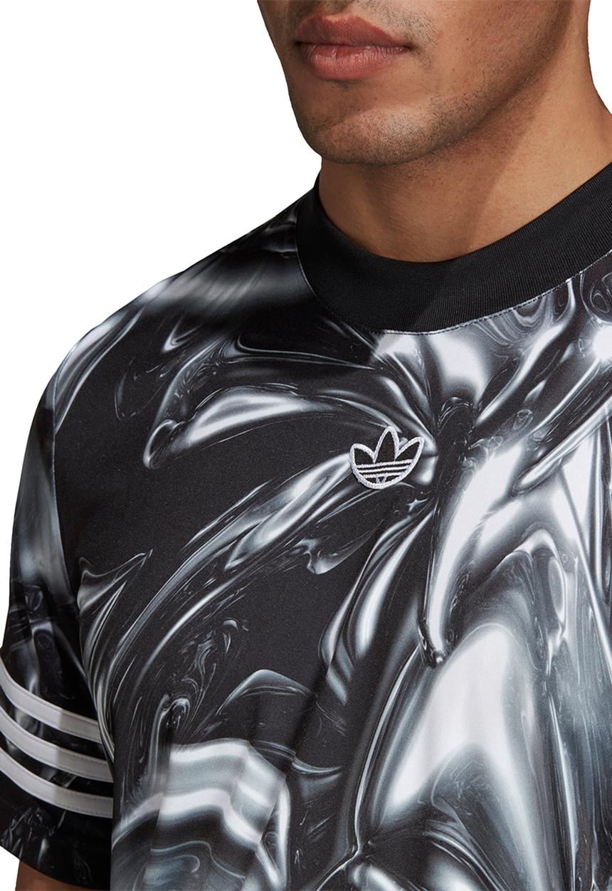 adidas Performance - Md marble jersey tee - black & white