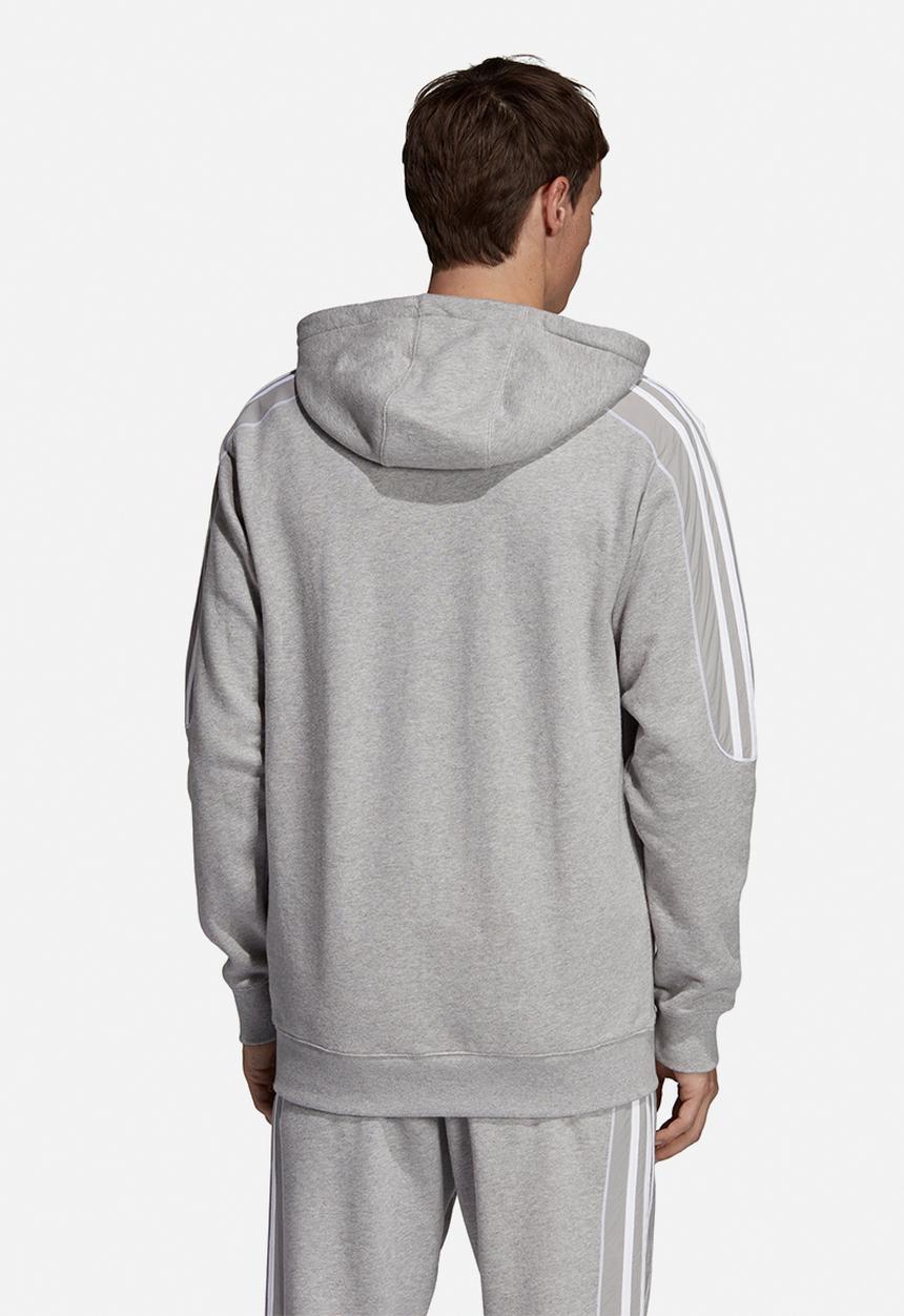 adidas Originals - Radkin full zip hoodie - grey & white