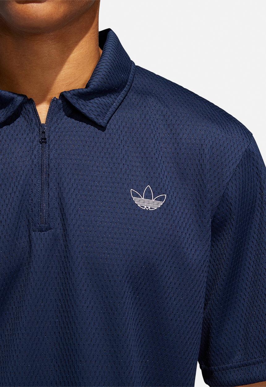 adidas Originals - Mesh polo tee - navy 