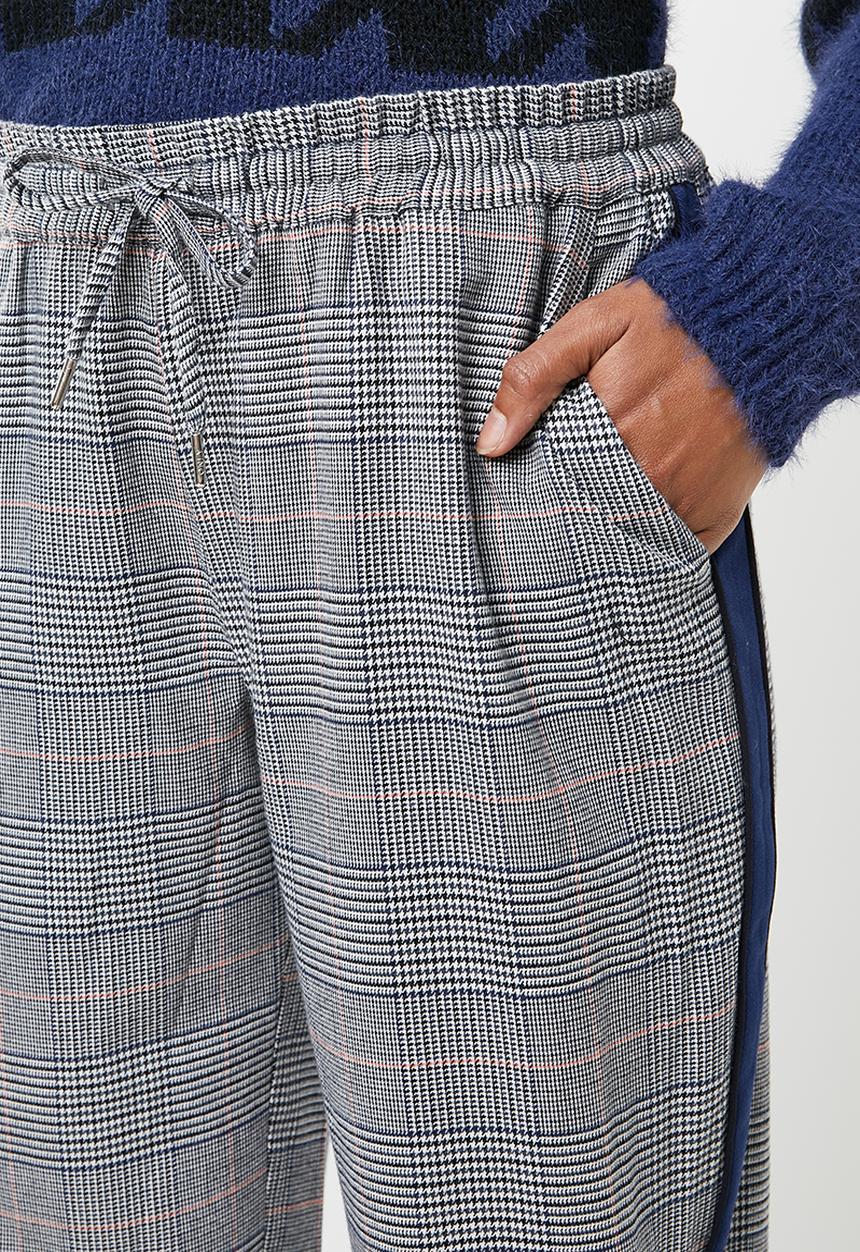 ONLY - Sophie check track panel pants - multi