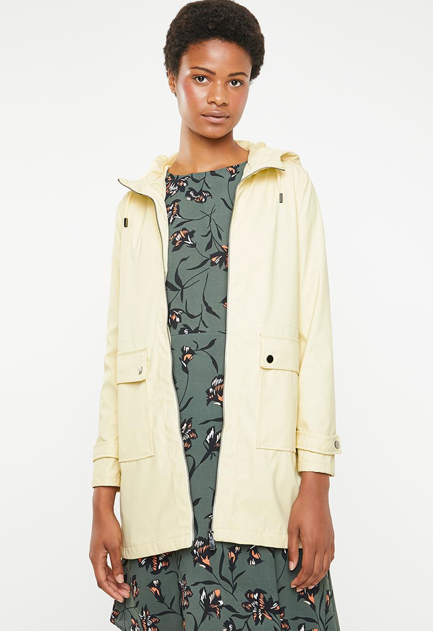 New Look - Longline anorak parker jacket - yellow