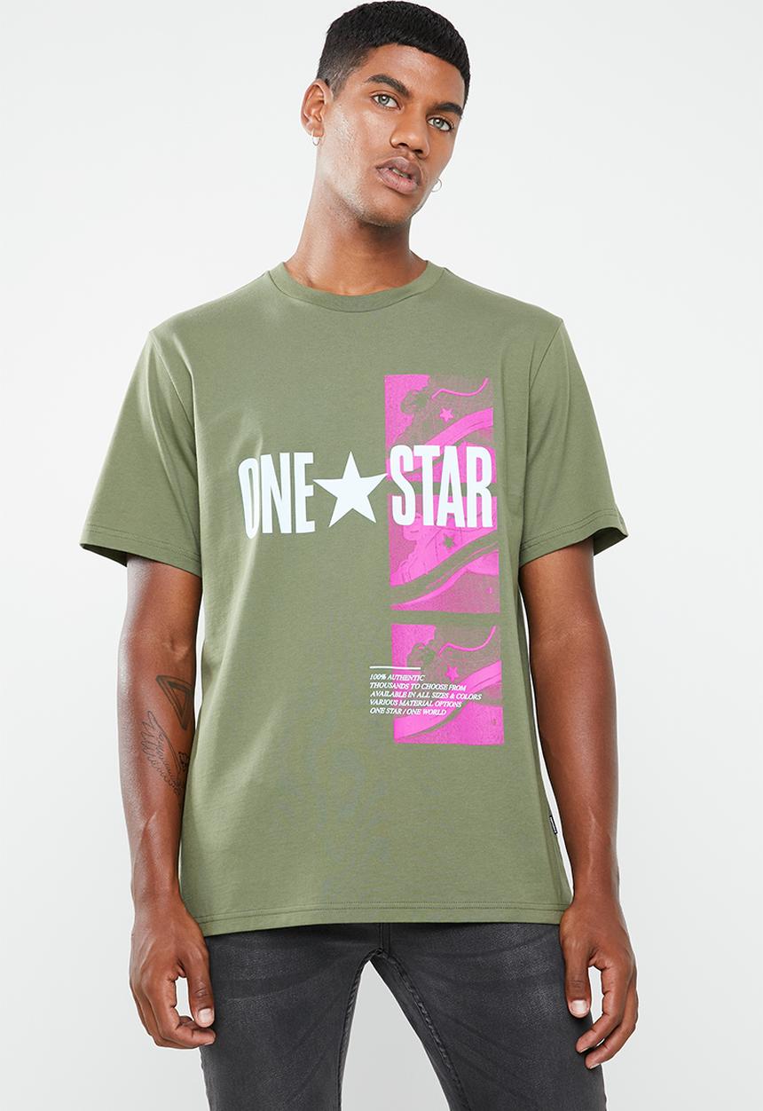 Converse - One star photo tee - green 