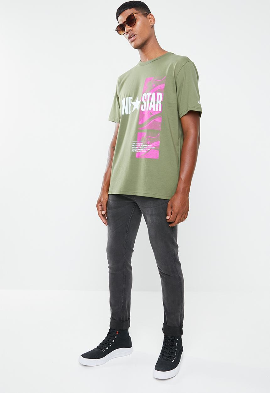 Converse - One star photo tee - green 