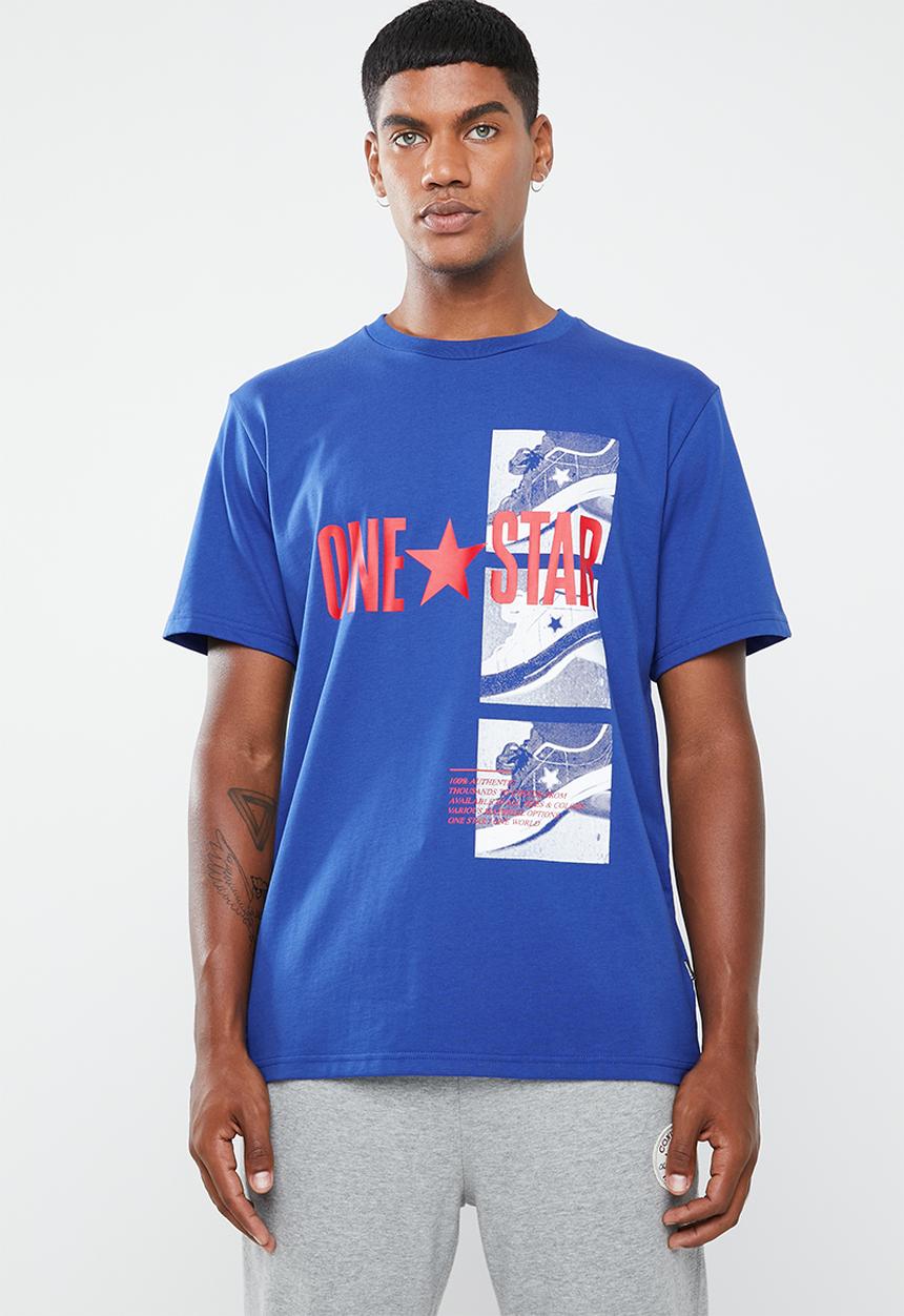 Converse - One star photo tee - blue