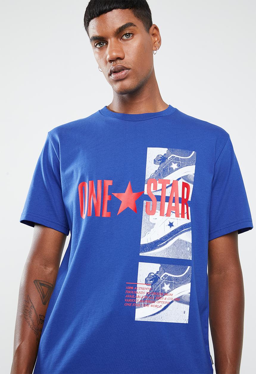 Converse - One star photo tee - blue