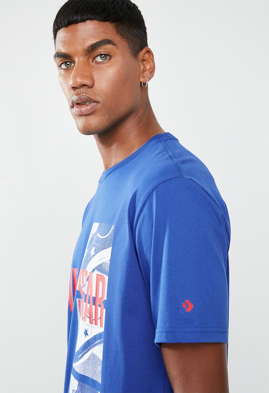 Converse - One star photo tee - blue