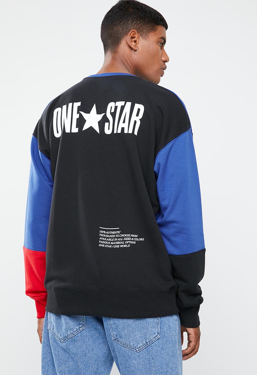 Converse - One star block pack crew neck sweatshirt - multi 