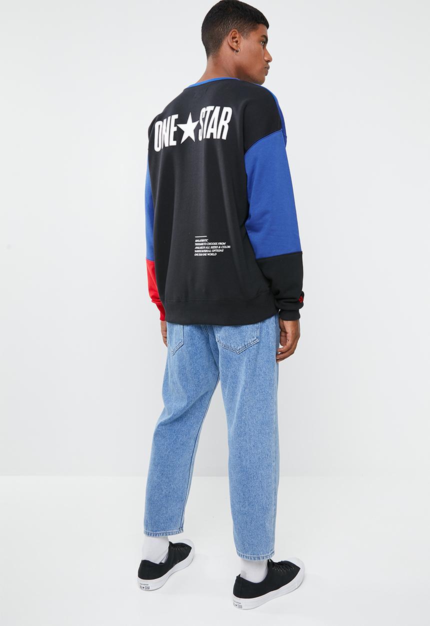Converse - One star block pack crew neck sweatshirt - multi 