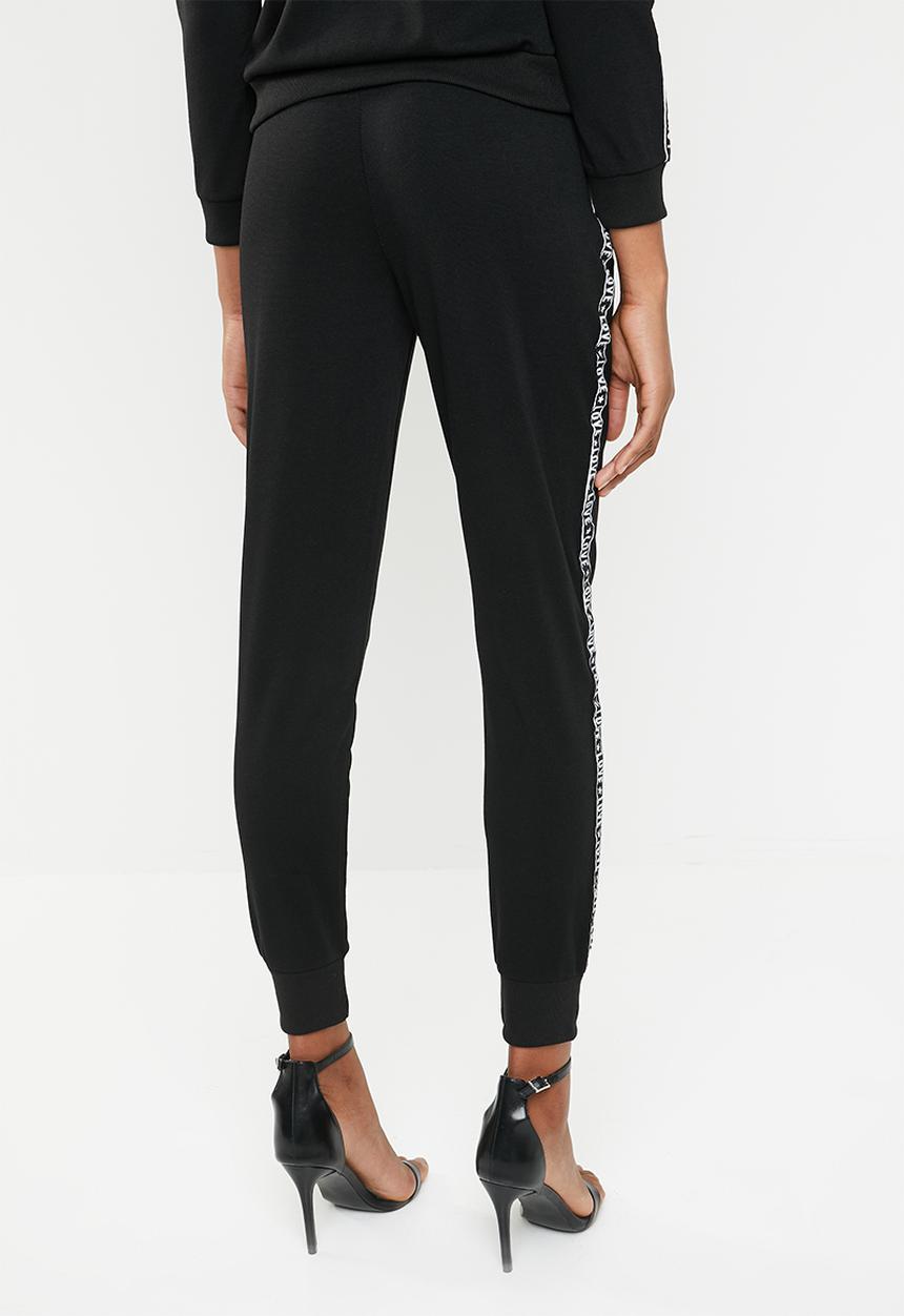 Brave Soul - Side tape joggers - black