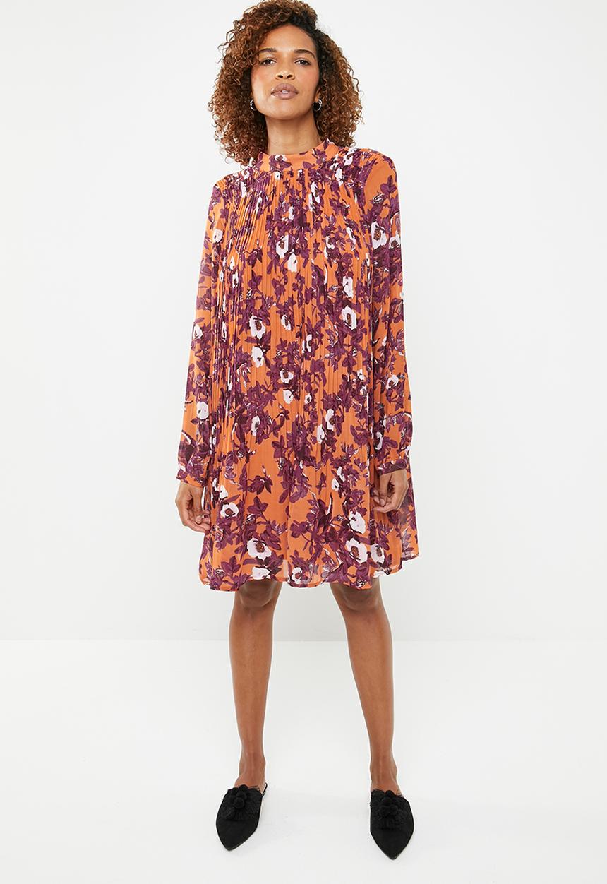 Vero Moda - Karen long sleeve short dress - multi