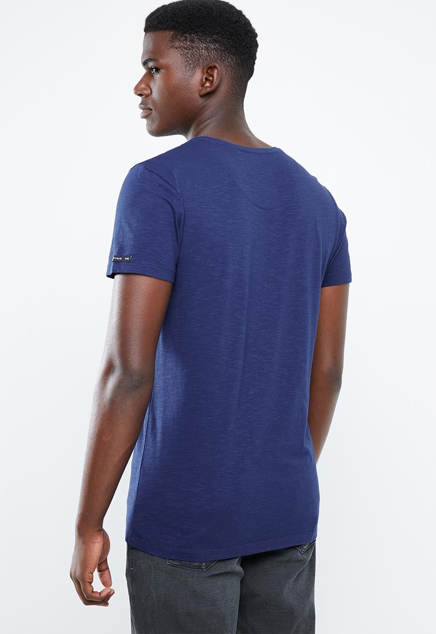 S.P.C.C - Slub logo tee - blue