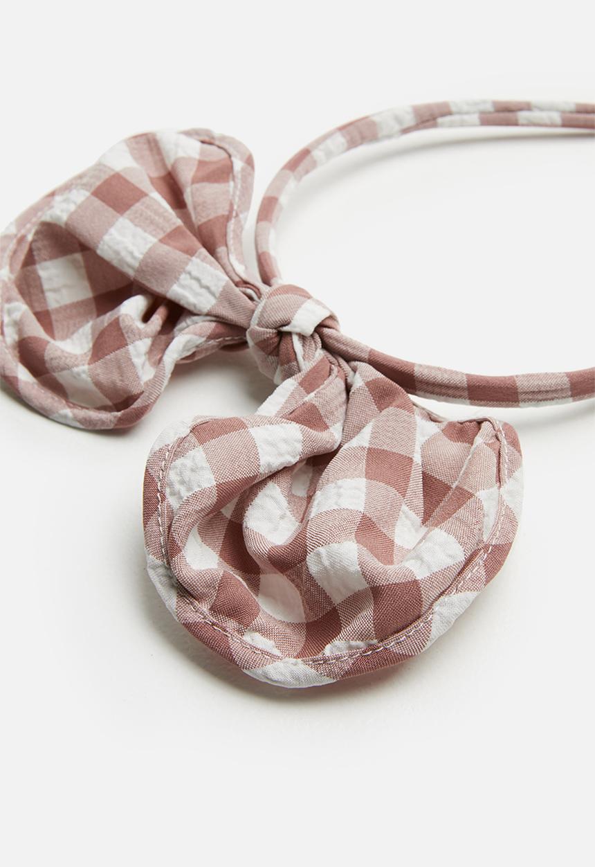 Superbalist - Kids girls check ear shape head band - pink