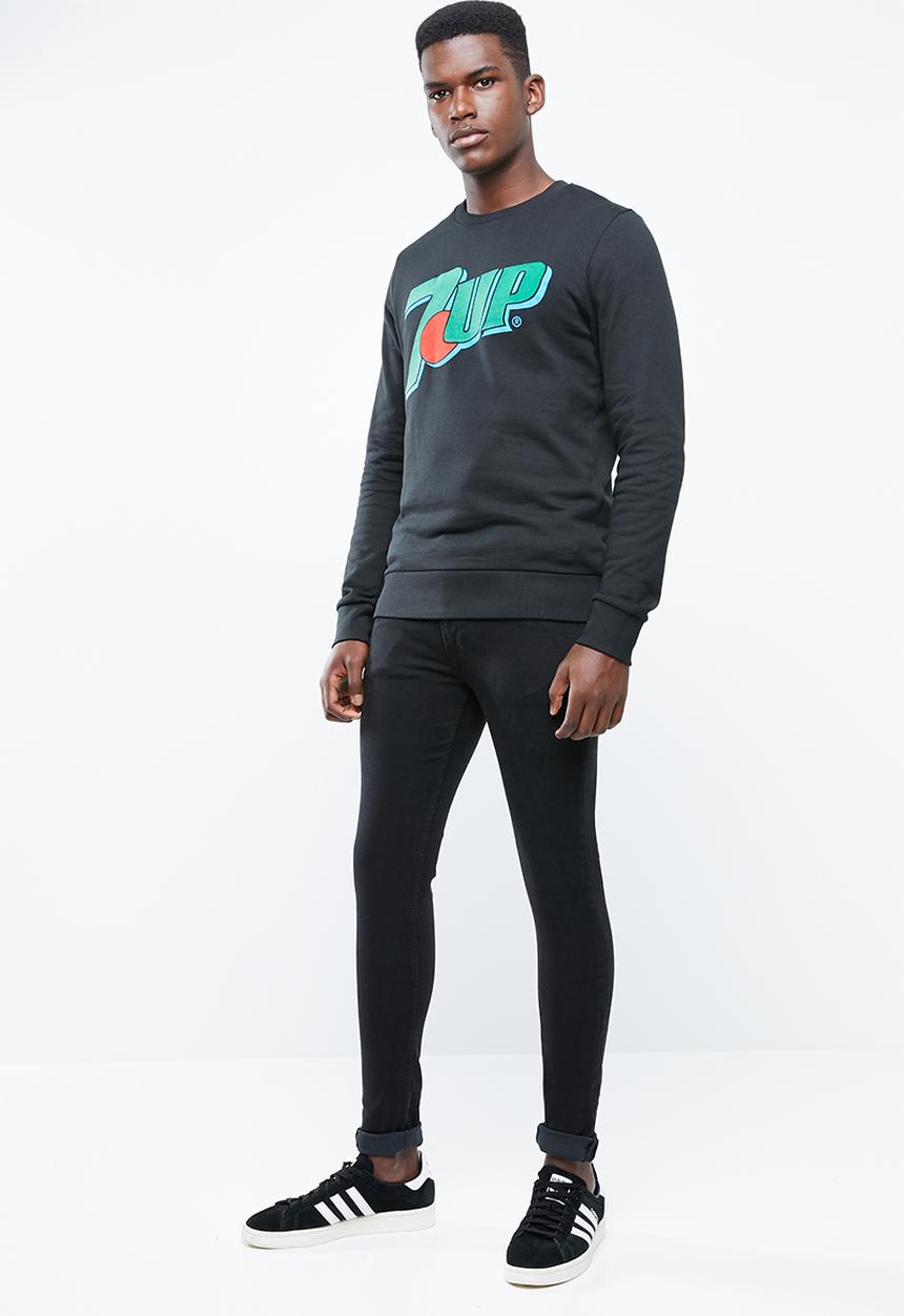 Jack & Jones - Tom skinny fit jeans - black