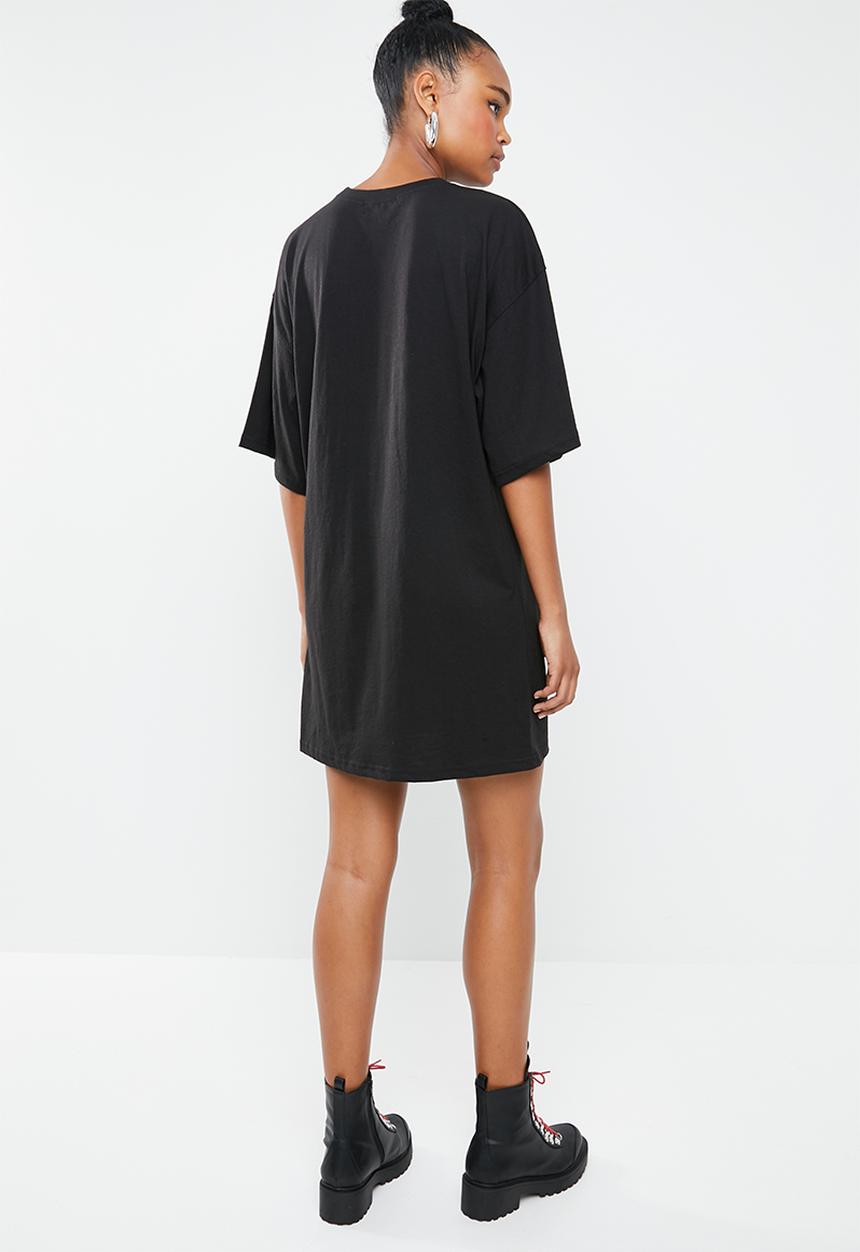 Missguided - Oversized T-shirt dress limited edition - black