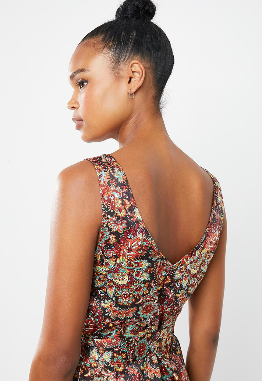 Superbalist - Button thru midi dress - multi
