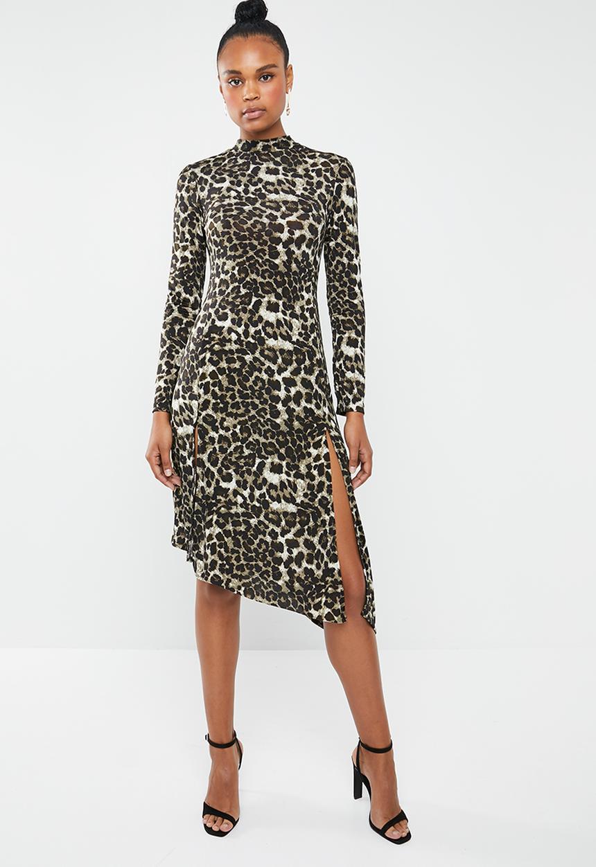 Superbalist - Midi dress with slit - multi