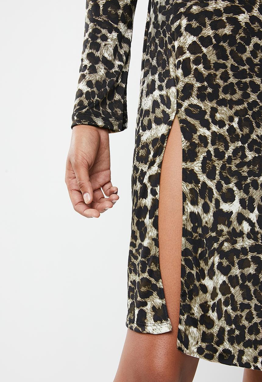 Superbalist - Midi dress with slit - multi