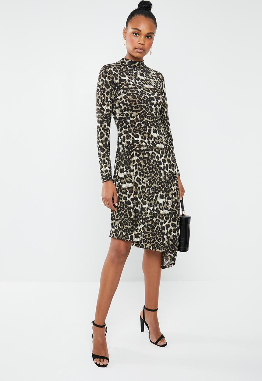 Superbalist - Midi dress with slit - multi