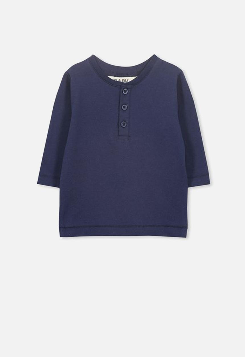 Cotton On - Harry long sleeve tee - navy