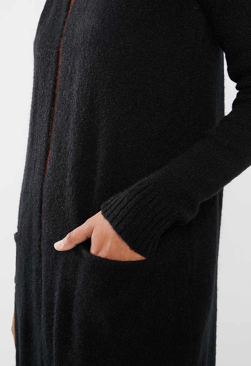 Superbalist - Mid length coatigan - black