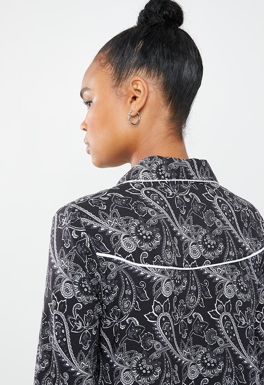 Superbalist - Western shirt dress - black & grey