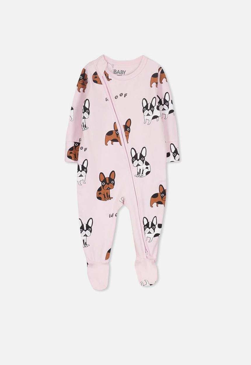 Cotton On - Mini zip through romper - pink